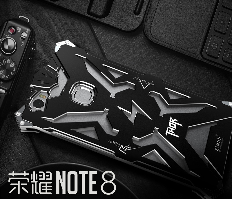 SIMON THOR Aviation Aluminum Alloy Shockproof Armor Metal Case Cover for Huawei Honor Note 8