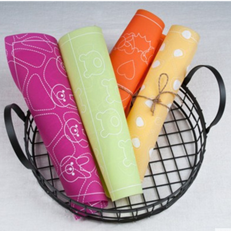 彩绘蛋糕卷硅胶垫瑞士蛋糕卷印模垫彩绘垫双面瑞士卷模具烘焙工具