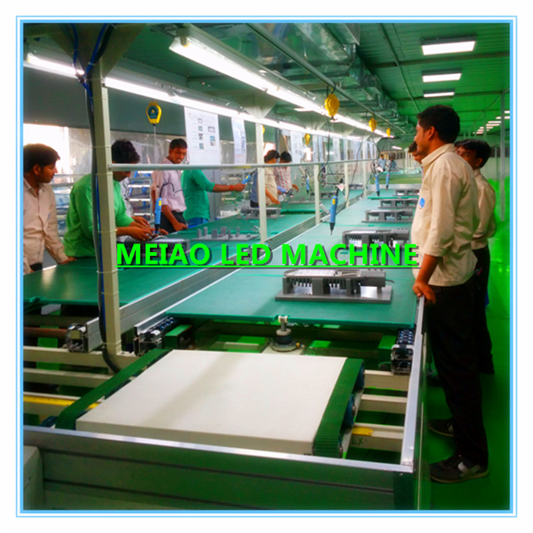 LED路灯组装线 LED路灯生产线 LED路灯环型总装线 倍速链生产线