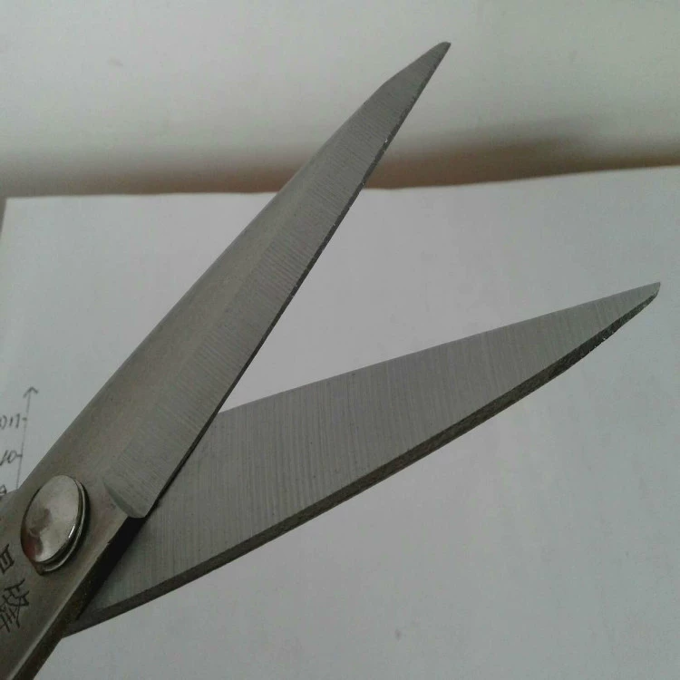 厂 Rong Wanfu Scissors Factory Set Scissors Blue Leather No. 2 Industrial Scissors Small Commodity Daily Department Store