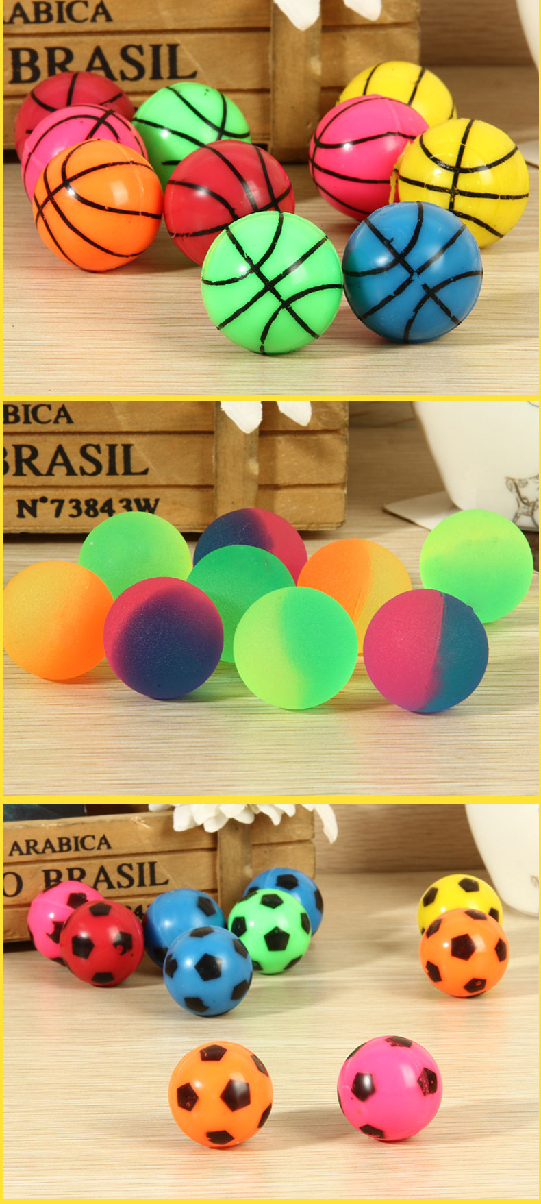 32号混装弹力球|一元扭蛋机玩具|蜘蛛侠魔眼睛西瓜橡胶球厂家批发