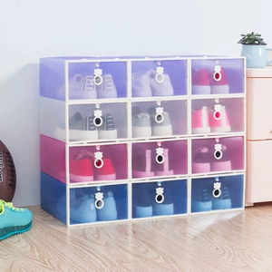 Plastic Shoe Storage Box with Drawers, 100% New Material, 31*22*13cm
