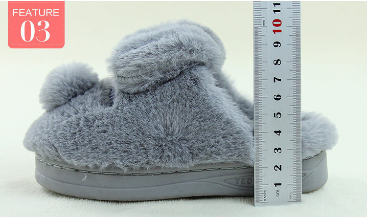 Pantoufles enfants en suède pour hiver - semelle caoutchouc - Ref 1014183 Image 45