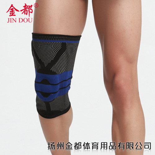 Wholesale manufacturer knitted nylon spring sports knee pads, mountain climbing, cycling, basketball, outdoor fitness supplies, protective gear