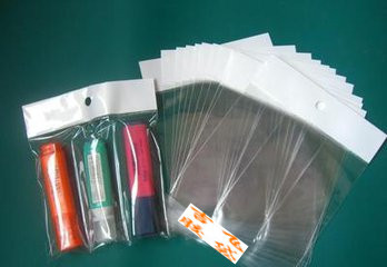 100个/包大规格批发5丝OPP白卡头袋透明袋服装包装袋塑料袋饰品袋