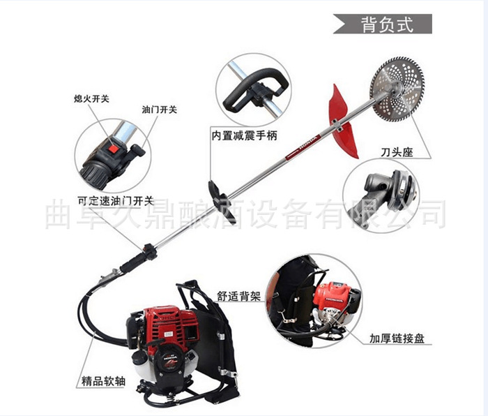 厂家直销割草机 电动割草机 实用除草除根松土割草机 手提