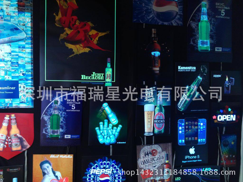厂家生产EL冷光广告EL冷光背光广告灯箱el发光广告冷光片EL发光片-阿里巴巴