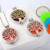 European and American hot -selling luminous life tree necklace can open the light aroma having the diy items of hopes of hope accessories