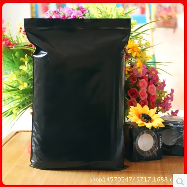 封口袋 塑料袋有颜色自封袋黑色供应PE密封胶袋印刷颜色骨袋防水