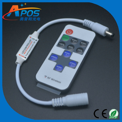 无线RF迷你11键单色控制器LED5050 3528灯带可用DC12-24V带遥控器|ru