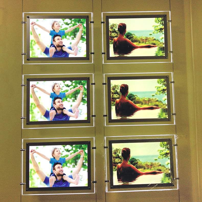 奶茶手机店水晶磁吸灯箱广告牌 LED超薄灯箱开启式单面双面价目表