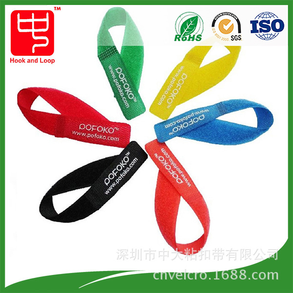 专业销售 涤纶魔术贴扎带 带扣魔术贴扎带