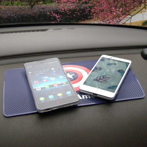 Creative Cartoon Car Anti-Slip Mat Marvel Heroes Captain America Bat Slam Dunk Car Dashboard Mat