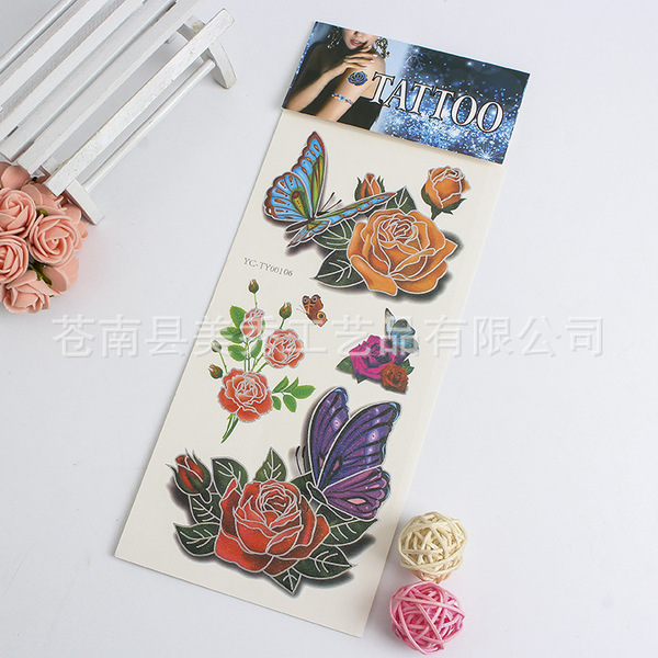 cartoon waterproof diverse tattoo stickers for men and women