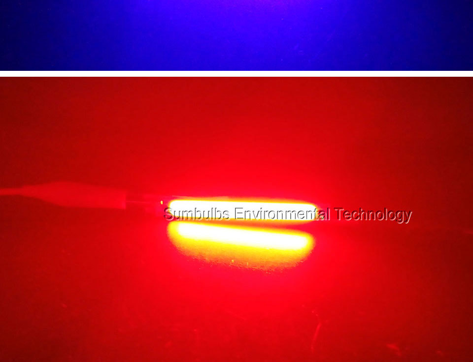 6008暖红白蓝色LED COB灯条1W 3W