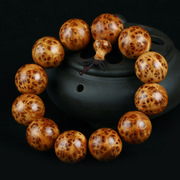 厂家直销崖柏满榴疤佛珠老料高油榴疤佛珠手串手链木质饰品批发