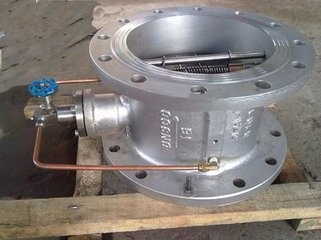 供应HH48X-16P不锈钢缓闭蝶式止回阀