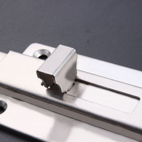 Factory wholesale stainless steel door bolt for wooden door, bathroom door, clear door bolt, double-headed square left and right insert door bolt