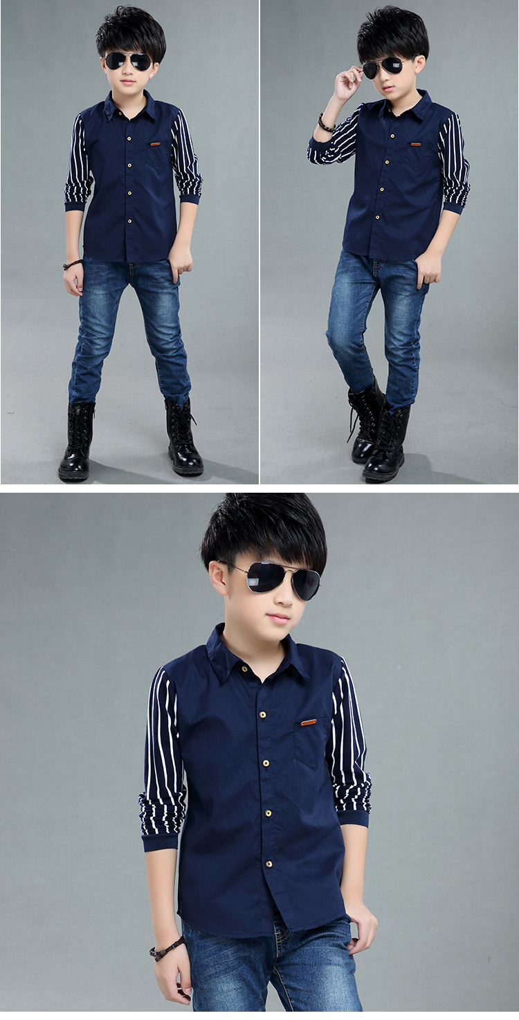baby boys outwear blouse kids long sleeve shirt spring clothing 5 male child shirt 8 7 long-sleeve shirt 10 12 spring clothes 15