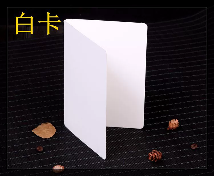 Retro leather postcard, word cards, handmade