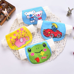 3D cartoon printing baby pad back towel children 28*42 six-layer cotton gauze large sweat-absorbent towel
