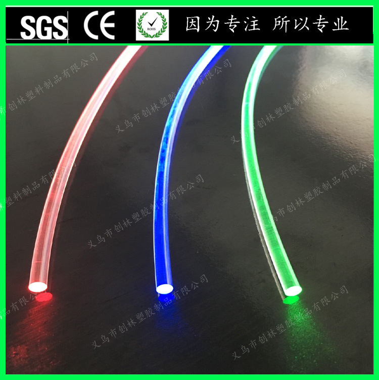 厂家生产TPU导光条圆形导光柱 通体发光光纤蓝牙发光耳机发光条-阿里巴巴