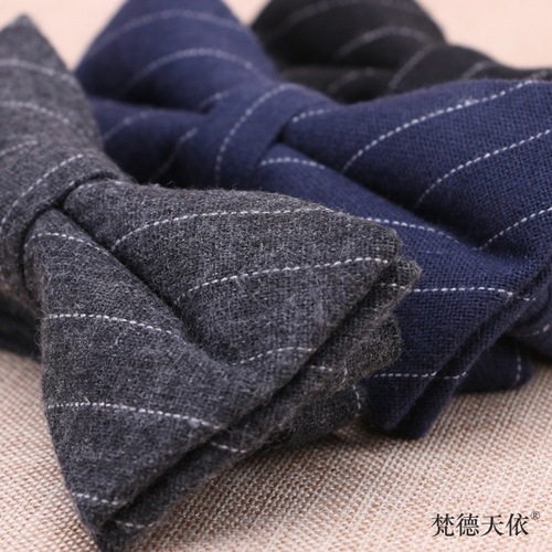 Bow Tie Men's Korean Style Groom Wedding Casual British Plaid Trendy Bow Tie Wholesale