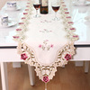 1018 deep European -style rural embroidered flower table flag fabric bed flag TV cabinet cover cloth meal cushion coaster manufacturer direct sales