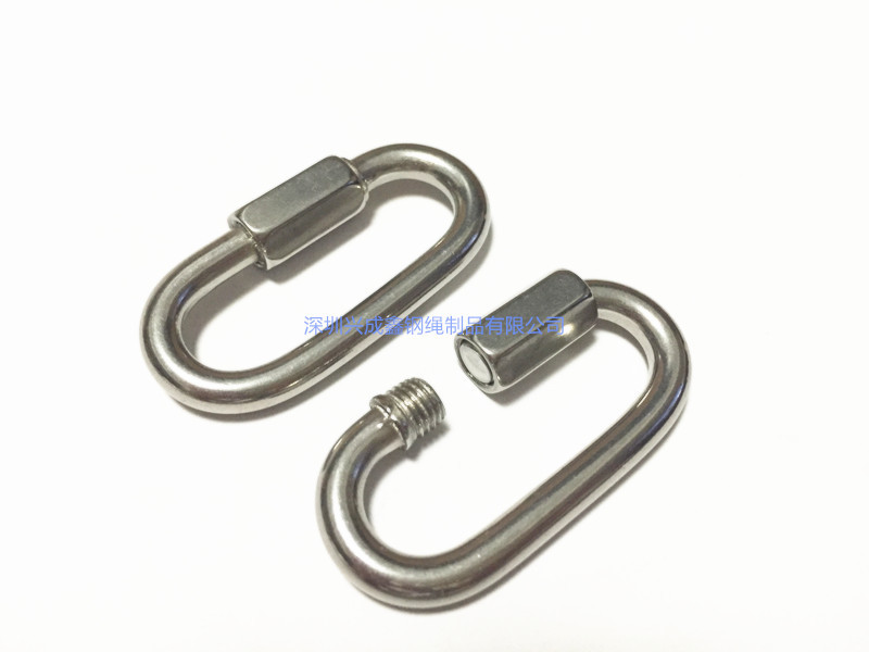 专业生产不锈钢l连接环 安全环 登山扣 保险扣 安全钩 弹簧钩厂家