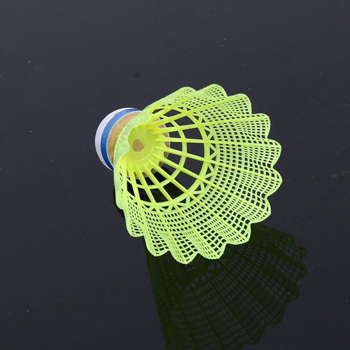 Nylon white badminton resistant yellow plastic badminton training ball wholesale tennis supplies sports outdoor small square