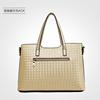 Woven fashionable set, one-shoulder bag, European style, 3 piece set, simple and elegant design