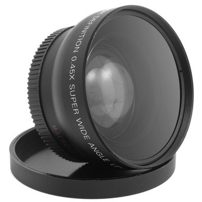 58MM 0.45x 0.45倍 广角镜头 微距镜头 通用58mm 单反镜头接口|ms