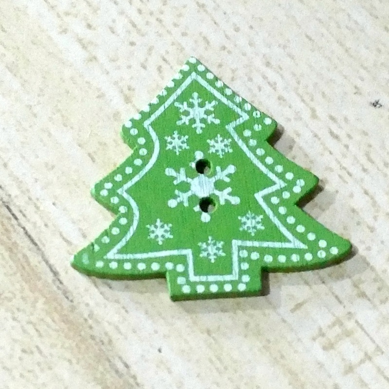 3*3cm * árbol de Navidad * pintura * 25 unidades por paquete