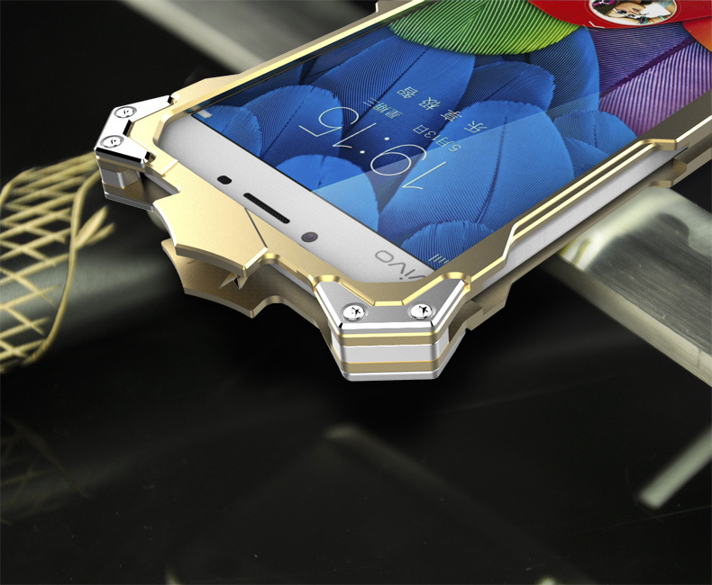 SIMON THOR Aviation Aluminum Alloy Shockproof Armor Metal Case Cover for vivo Y35