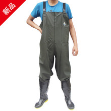 新款姜太公 皮裤 皮衩 插秧裤 背带裤 半身下水裤（不带雨靴）