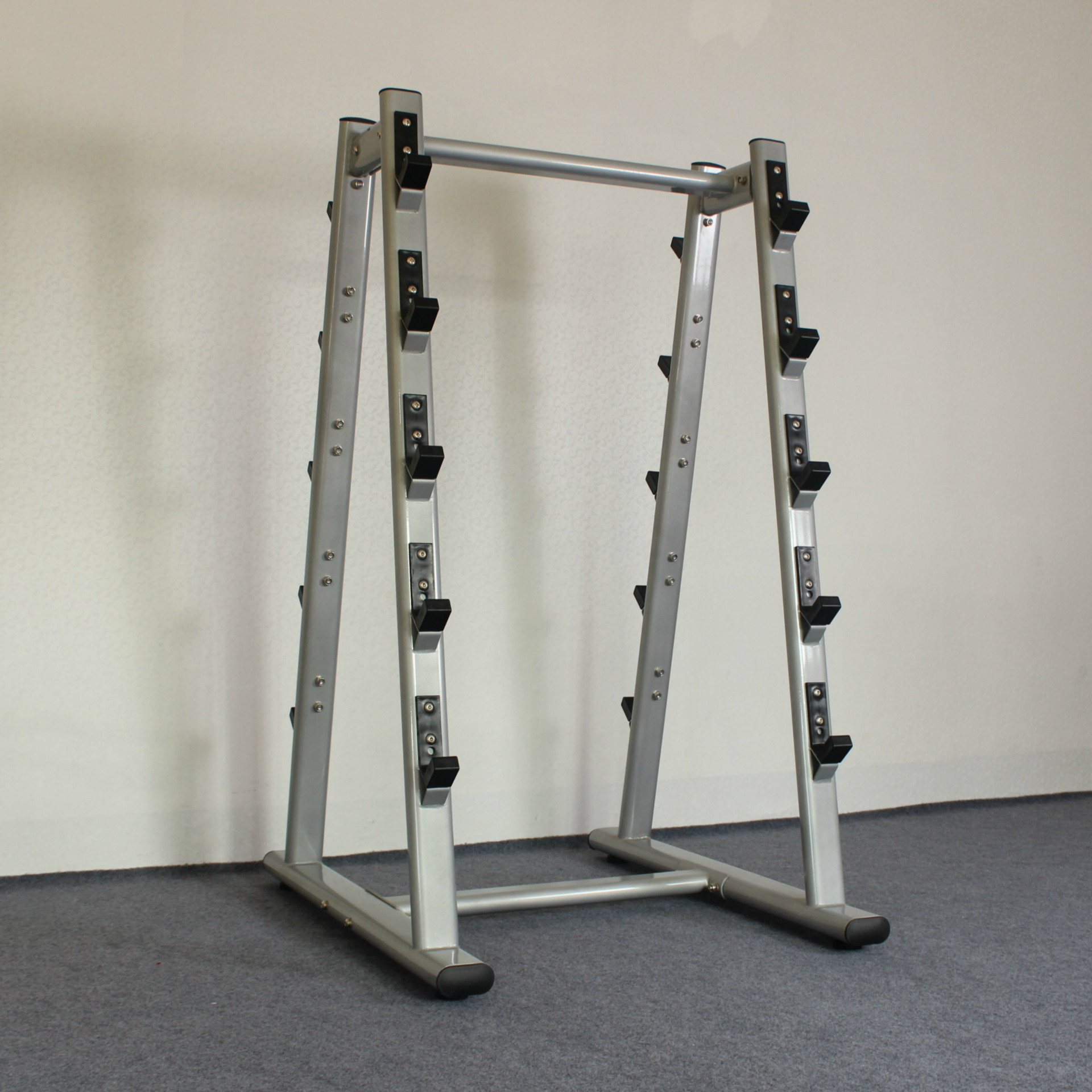 Xinjuli equipo deportivo equipo comercial Barbell Rod rack banco de peso barra curvada estante de exhibición de seguridad en cuclillas