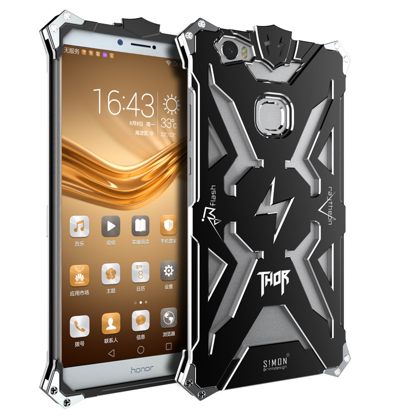 SIMON THOR Aviation Aluminum Alloy Shockproof Armor Metal Case Cover for Huawei Honor Note 8