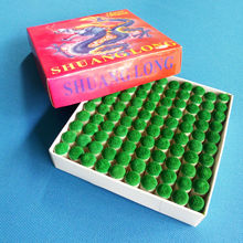 台球桿皮頭塑料台球桿咀桌球棍桿頭桿頭套槍頭 100個一盒