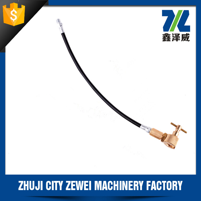 供应 PT1/8 带柄 旋压式油枪头  全黄铜