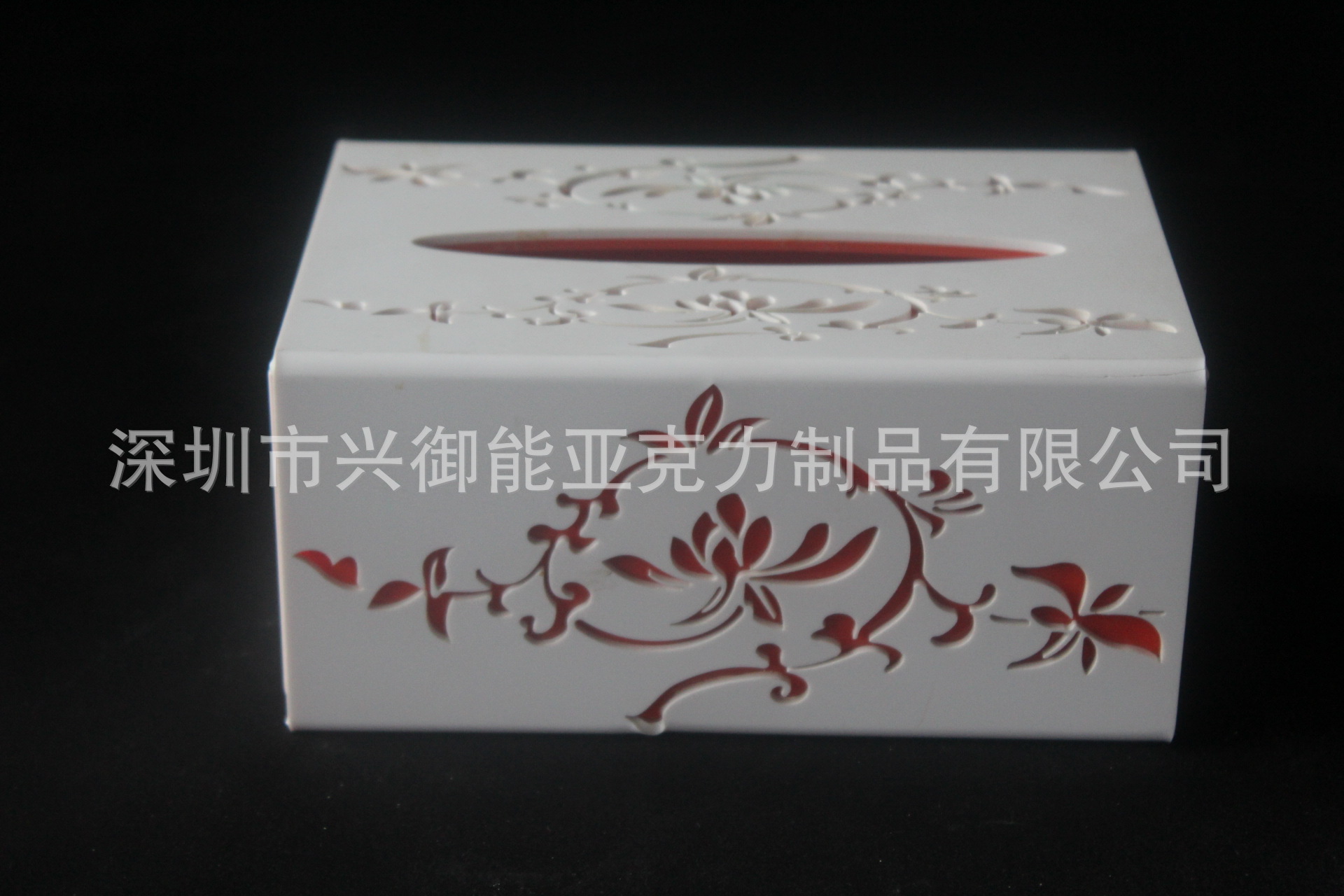 亚克力纸巾盒   亚克力家居用品 亚克力酒店用品 桌面收纳盒