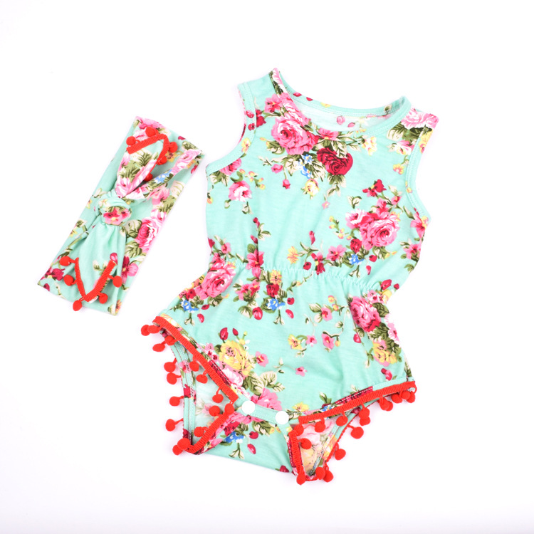 新款女童连身衣 棉圣诞款爬服 宝宝毛球连体衣 圣诞哈衣