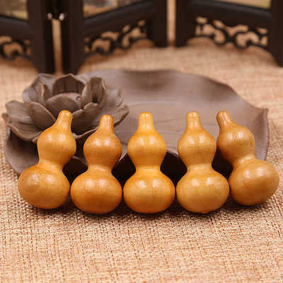 厂家批发桃木珠帘葫芦 门帘羊眼钉葫芦配饰 羊角钉小葫芦配件|ms