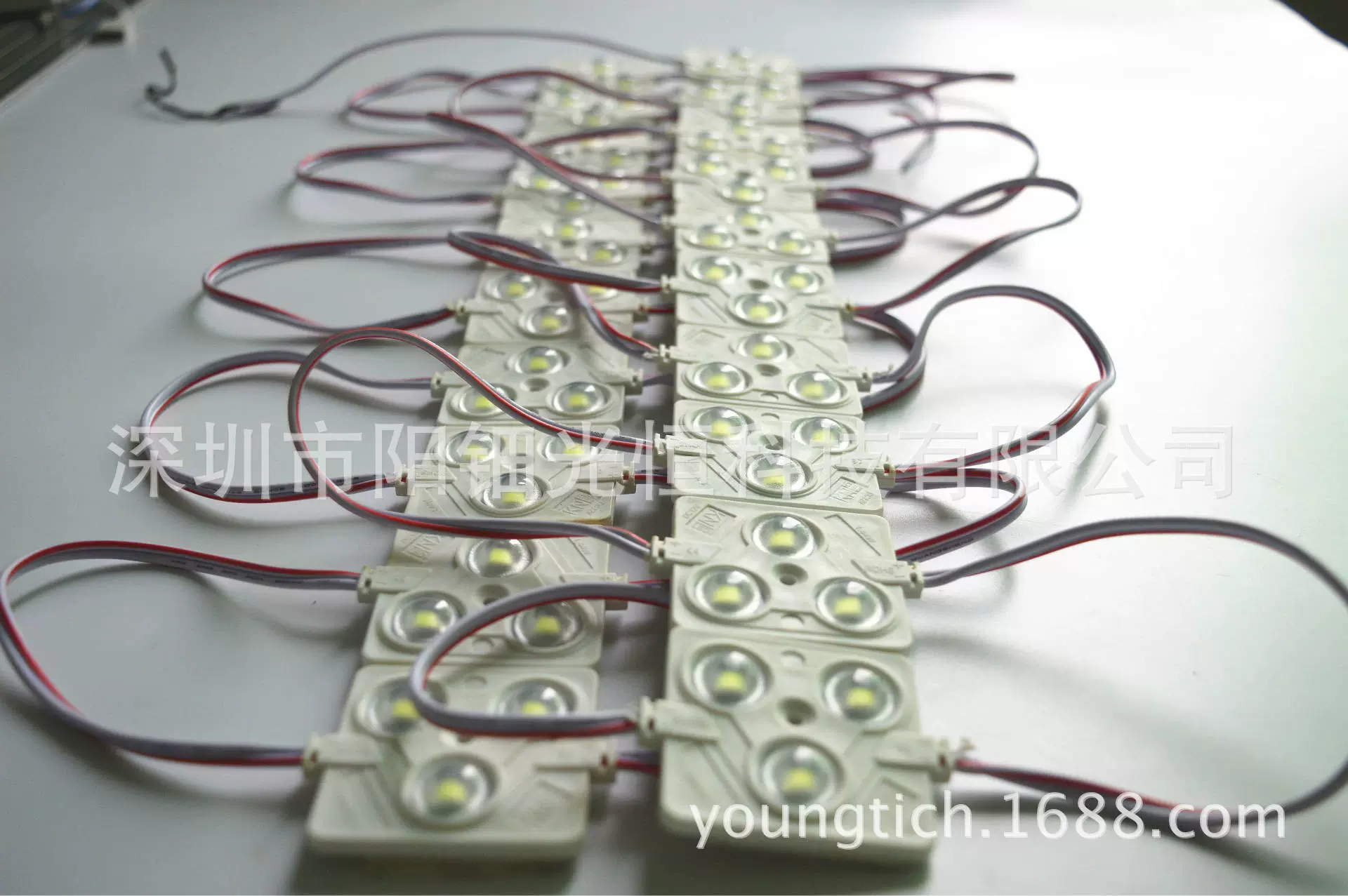LED модуль с литыми линзами 3 светодиода, литьё 5730, модуль с линзой для подсветки