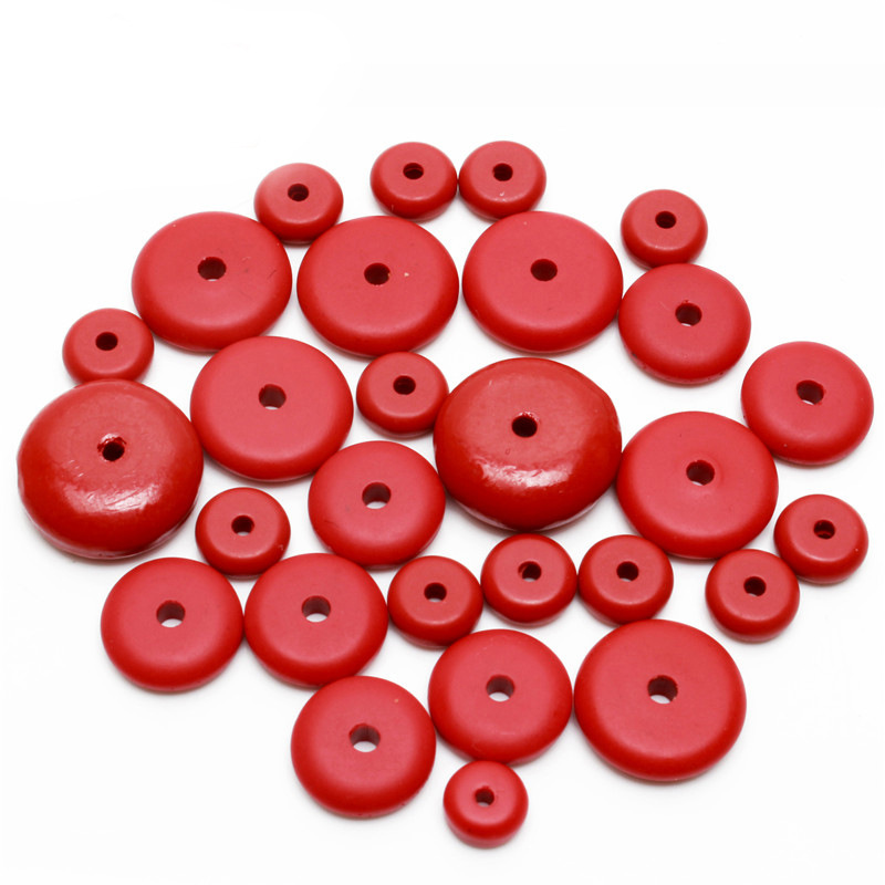 台湾优化朱砂隔片垫片隔珠散珠算盘珠朱砂粉时