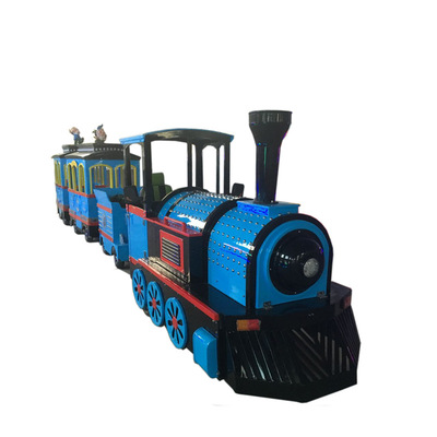 Small tourist train Park train characteristic traffic puddle jumper