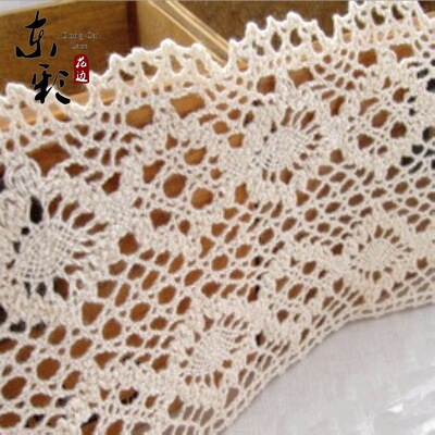 [8.5cm]东彩 DIY辅料/娃衣辅料 森系女装本白色超宽纯棉蕾丝花边
