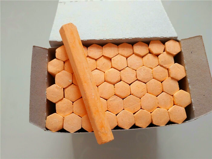 Бренд Jinhui пыль обучение гексагональной Мел оранжевый офисная доска Живопись Мел 48 штук