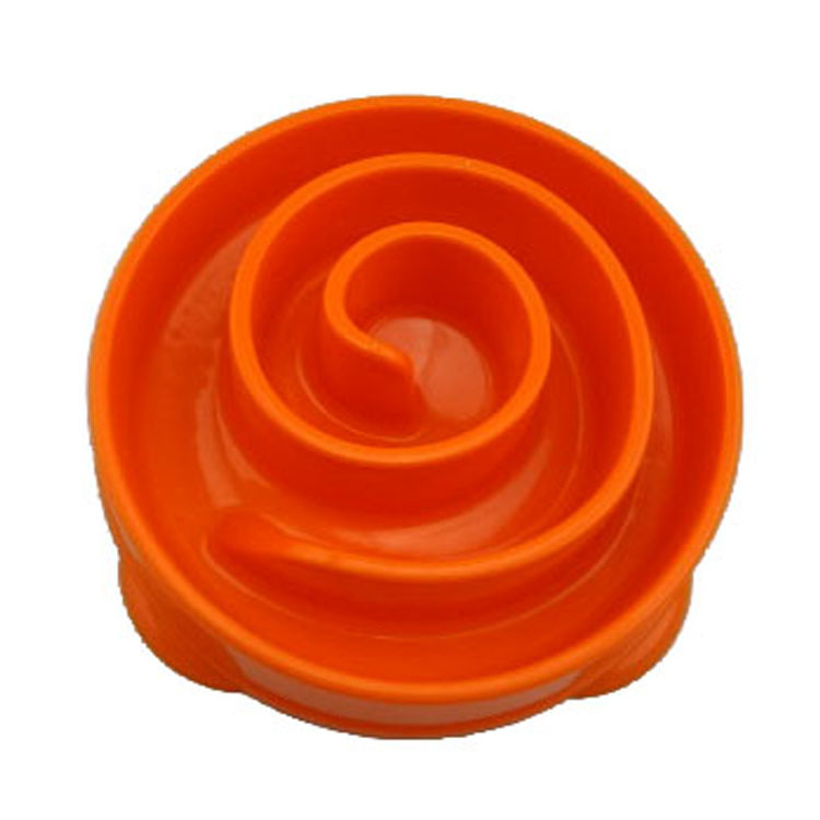 珊瑚型橘色慢食碗