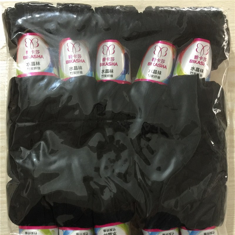 wholesale Short tube Silk stockings lady Flat Thin socks crystal transparent Pairs of socks Factory stock
