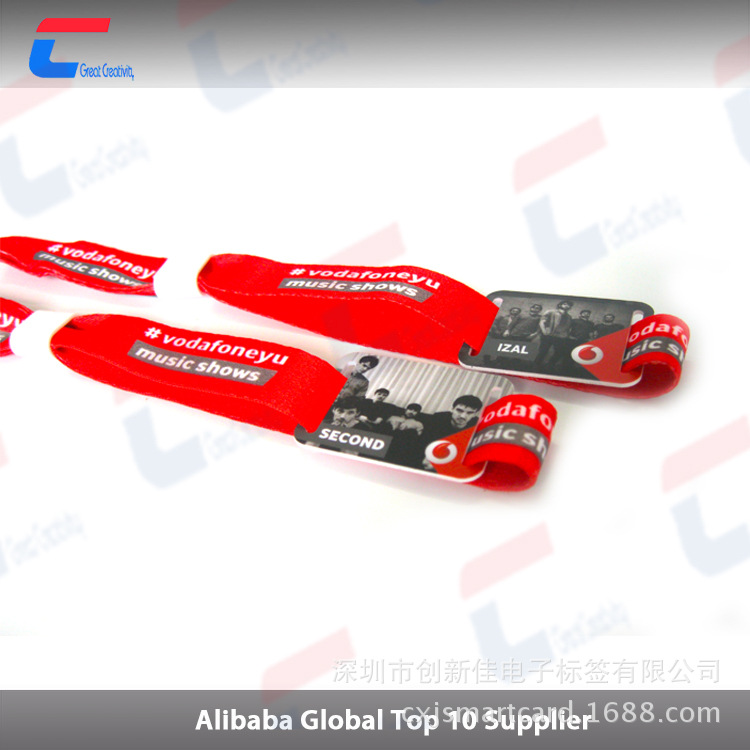 NFC编织腕带 NTAG 213编制腕带 音乐会游乐场智能腕带